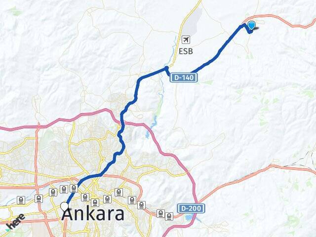Yıldırım Ankara AŞTİ Otogarı Arası Kaç Km - Yol Tarifi