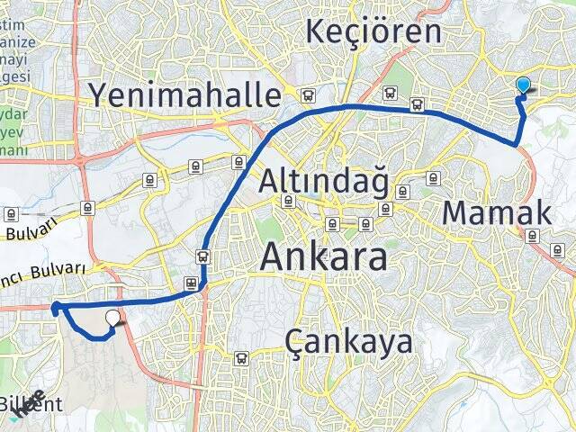 Battalgazi Orta Doğu Teknik Üniversitesi (ODTÜ) Arası Kaç Km - Yol Tarifi