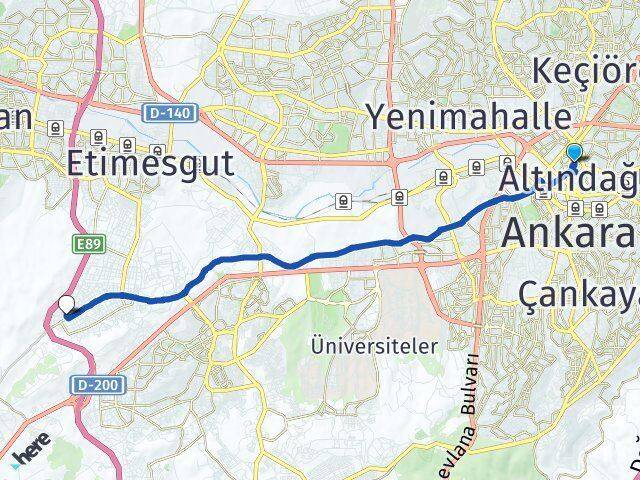 Hacı Bayram Bağlıca Arası Kaç Km - Yol Tarifi