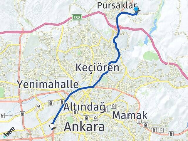 Karacaören Ankara AŞTİ Otogarı Arası Kaç Km - Yol Tarifi