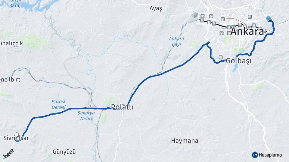Karapürçek Sivrihisar Arası Kaç Km - Yol Tarifi