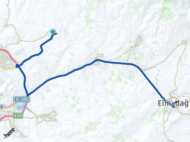 Kavaklı Elmadağ Arası Kaç Km - Yol Tarifi