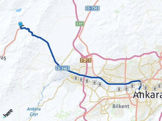 Başbereket Ankara AŞTİ Otogarı Arası Kaç Km - Yol Tarifi