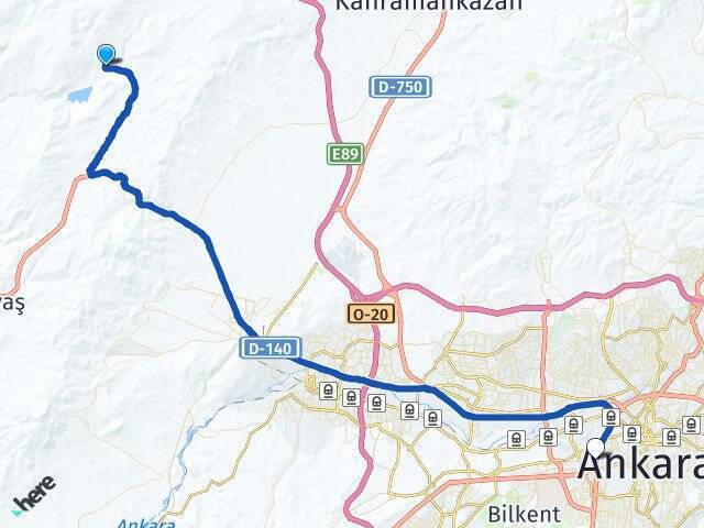 Çanıllı Ankara AŞTİ Otogarı Arası Kaç Km - Yol Tarifi