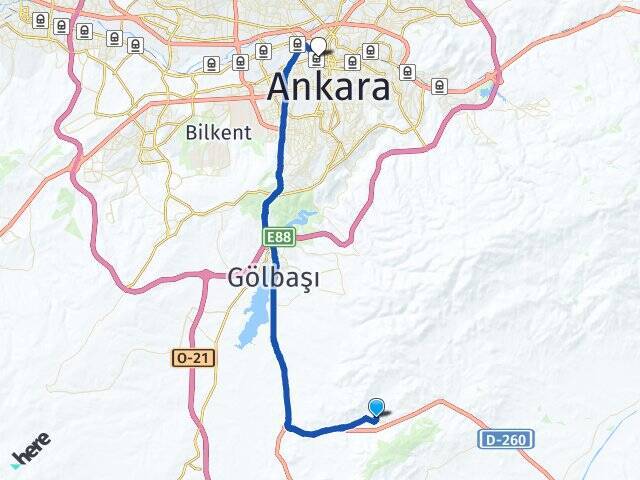 Beynam Ankara Tren Garı Arası Kaç Km - Yol Tarifi