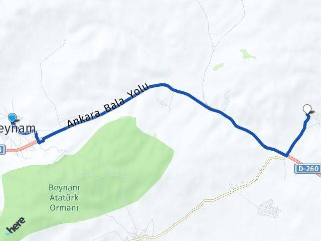 Beynam Çavuşlu Arası Kaç Km - Yol Tarifi