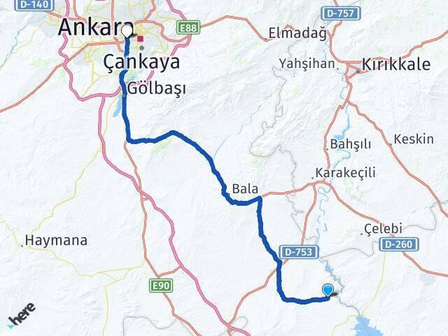 Büyükcamili Ankara AŞTİ Otogarı Arası Kaç Km - Yol Tarifi