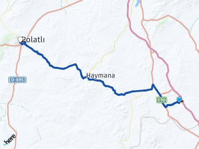 Derekışla Polatlı YHT Garı Arası Kaç Km - Yol Tarifi