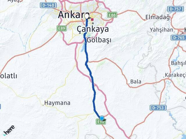 Gülbağı Ankara AŞTİ Otogarı Arası Kaç Km - Yol Tarifi