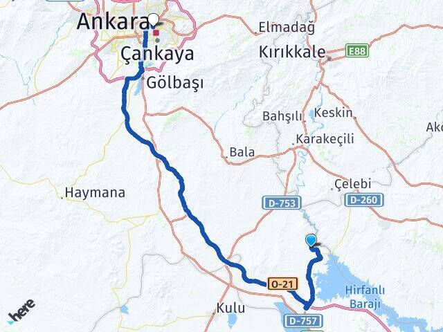Küçükbıyık Ankara Tren Garı Arası Kaç Km - Yol Tarifi