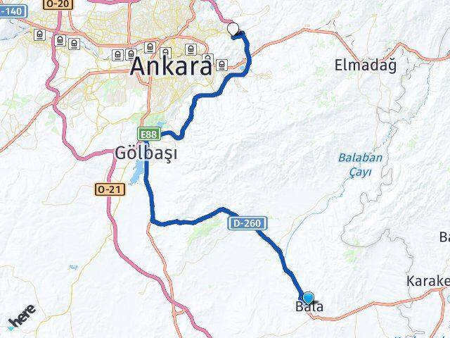 Şentepe Altındağ Arası Kaç Km - Yol Tarifi
