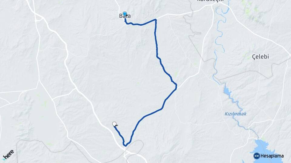 Ankara Bala Sofular Bala Arası Kaç Km - Yol Haritası