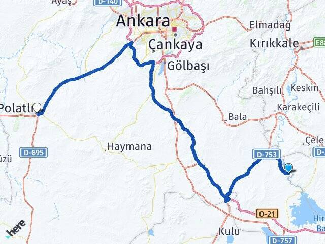 Tepeköy Polatlı YHT Garı Arası Kaç Km - Yol Tarifi