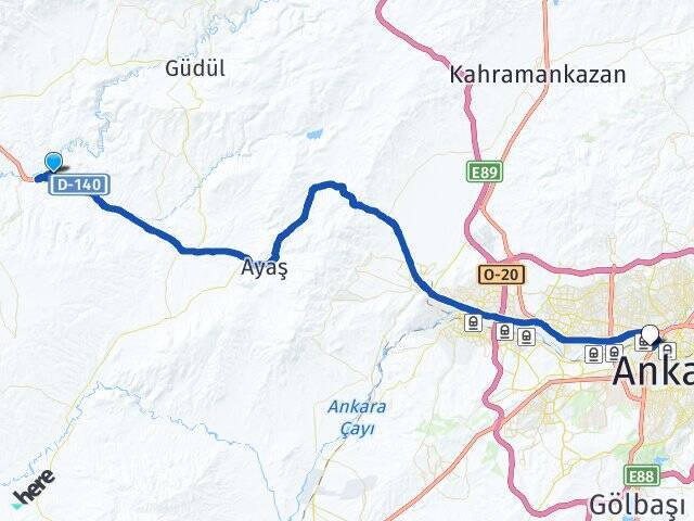 Dibecik Gazi Üniversitesi Arası Kaç Km - Yol Tarifi