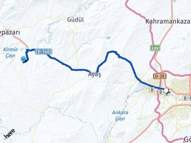 Dikmen Etimesgut Arası Kaç Km - Yol Tarifi