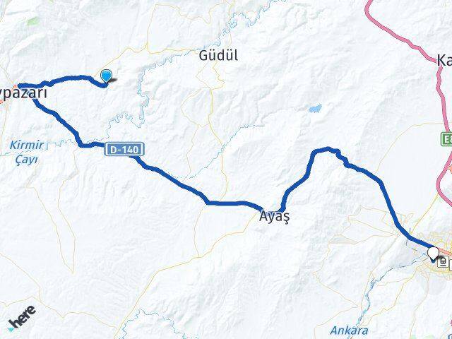 İncepelit Sincan Arası Kaç Km - Yol Tarifi