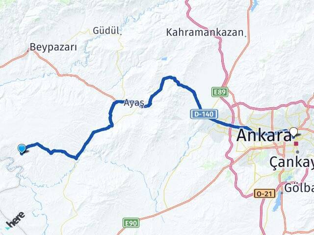 Mahmutlar Ankara Tren Garı Arası Kaç Km - Yol Tarifi