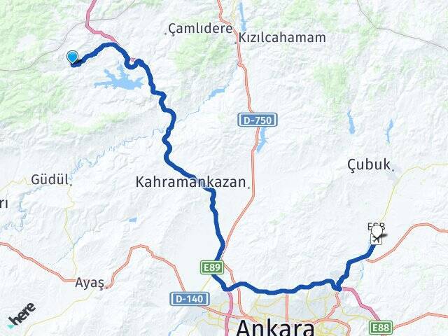 Osmansin Esenboğa Havalimanı Arası Kaç Km - Yol Tarifi