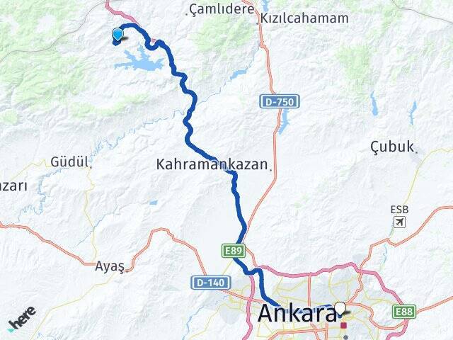 Yoncatepe Ankara Tren Garı Arası Kaç Km - Yol Tarifi