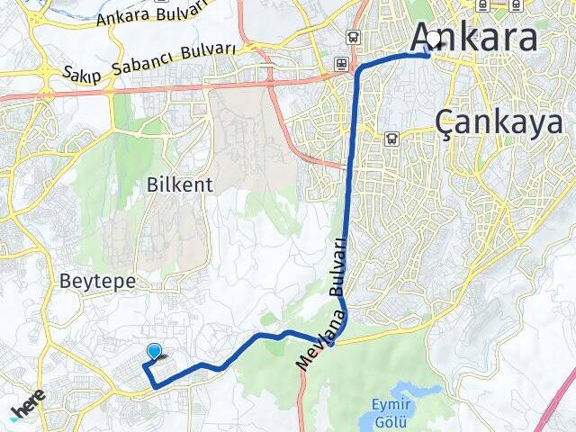 Ahlatlıbel Hacı Bayram Veli Üniversitesi Arası Kaç Km - Yol Tarifi