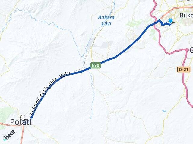 Alacaatlı Polatlı YHT Garı Arası Kaç Km - Yol Tarifi