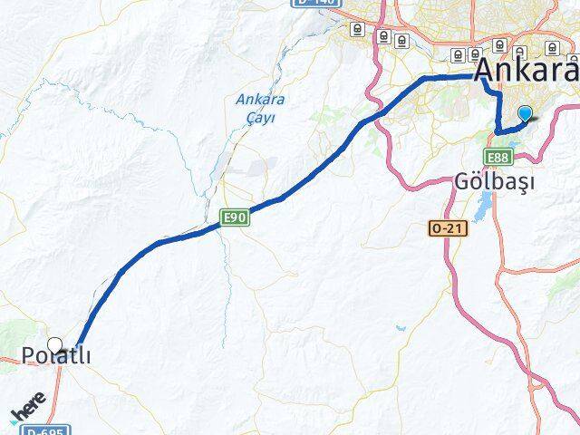 Aşağı Dikmen Polatlı Arası Kaç Km - Yol Tarifi