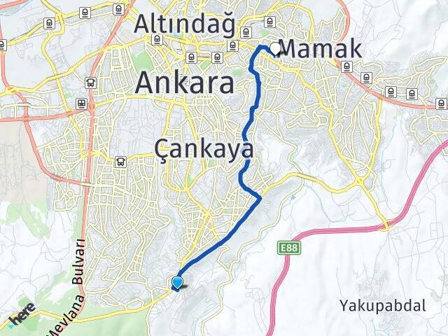 Aşağı Dikmen Saimekadın Arası Kaç Km - Yol Tarifi