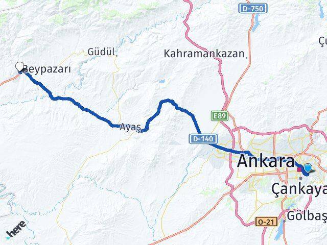 Aşıkpaşa Beypazarı Arası Kaç Km - Yol Tarifi