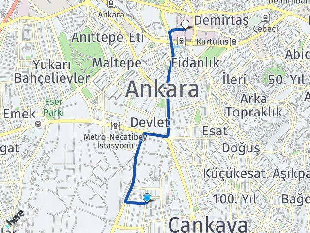 Ayrancı Hacettepe Arası Kaç Km - Yol Tarifi