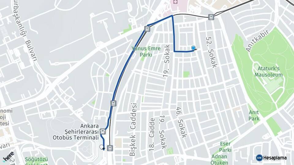 Bahçelievler Ankara AŞTİ Otogarı Arası Kaç Km - Yol Tarifi