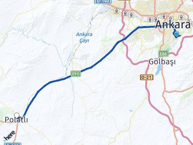 Birlik Polatlı YHT Garı Arası Kaç Km - Yol Tarifi