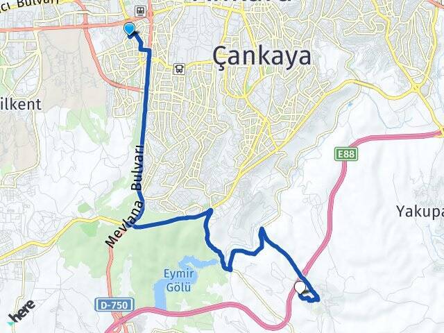 Çukurambar Yıldırım Beyazıt Üniversitesi Arası Kaç Km - Yol Tarifi