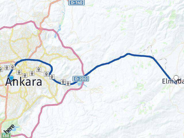 Emek Elmadağ Arası Kaç Km - Yol Tarifi
