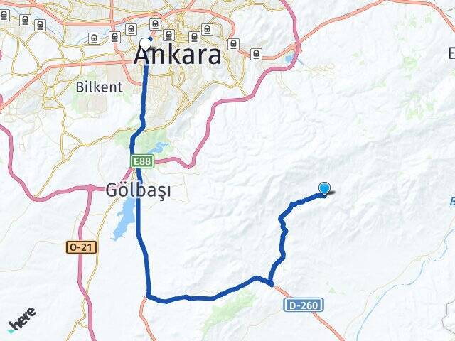 Evciler Ankara AŞTİ Otogarı Arası Kaç Km - Yol Tarifi