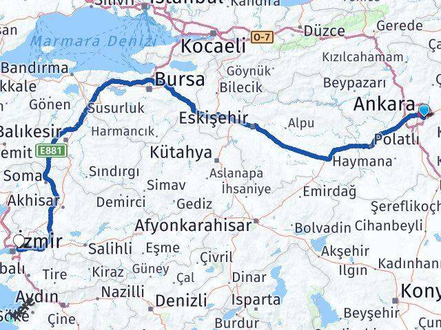 Kırkkonaklar Bornova Arası Kaç Km - Yol Tarifi