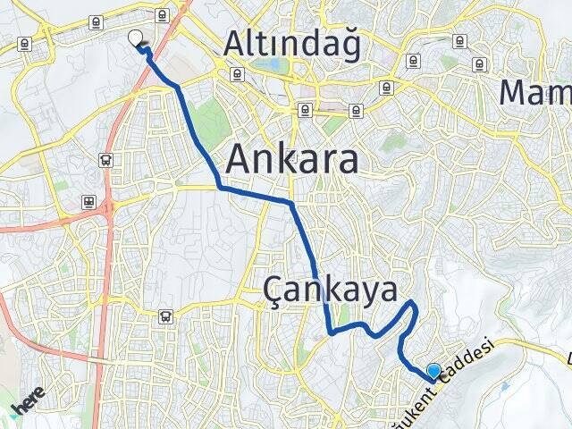Kırkkonaklar Gazi Üniversitesi Arası Kaç Km - Yol Tarifi