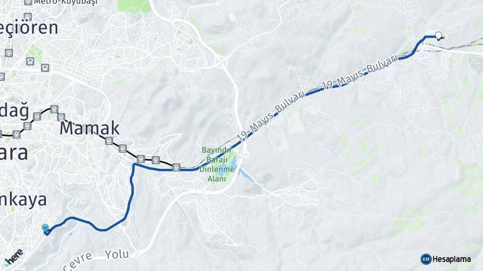 Kırkkonaklar Lalahan Arası Kaç Km - Yol Tarifi