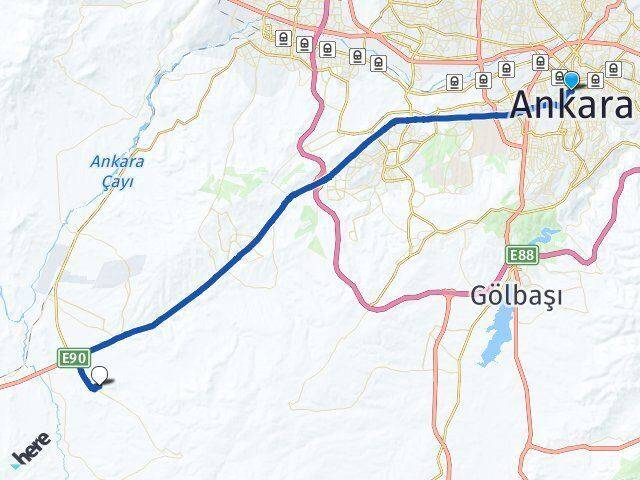 Kızılay Yenihisar Arası Kaç Km - Yol Tarifi