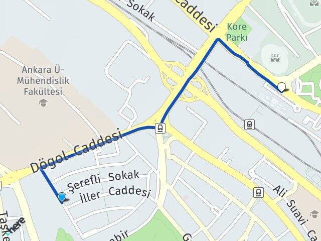 Mebusevleri Ankara Tren Garı Arası Kaç Km - Yol Tarifi