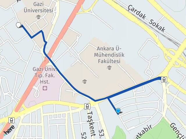 Mebusevleri Gazi Üniversitesi Arası Kaç Km - Yol Tarifi