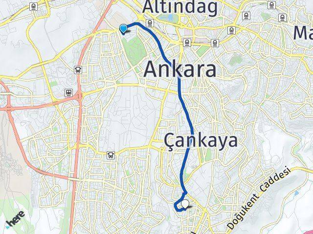 Mebusevleri Yıldızevler Arası Kaç Km - Yol Tarifi