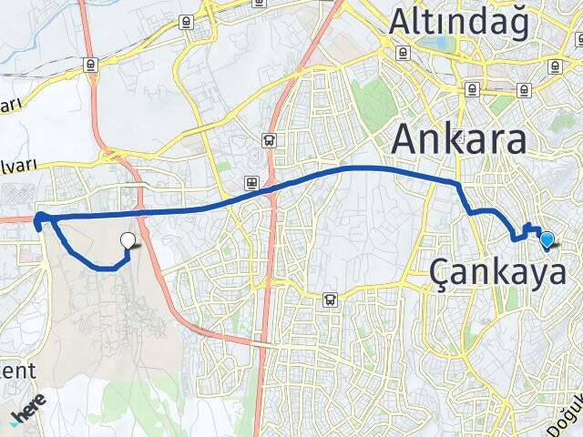 Murat Orta Doğu Teknik Üniversitesi (ODTÜ) Arası Kaç Km - Yol Tarifi