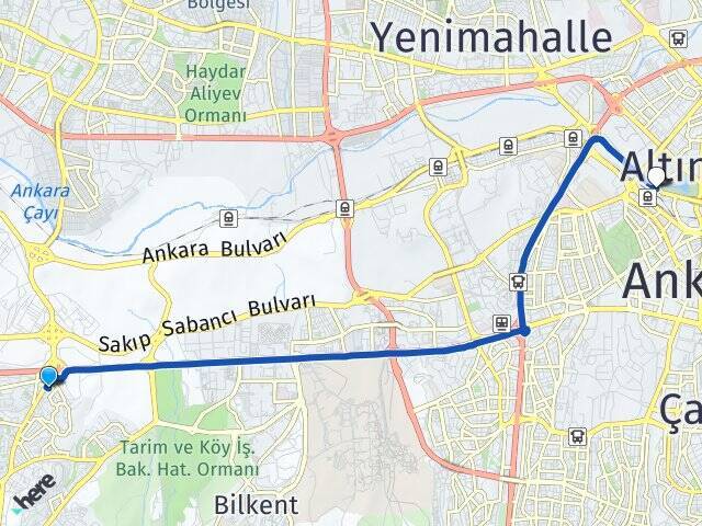Mutlukent Ankara Tren Garı Arası Kaç Km - Yol Tarifi