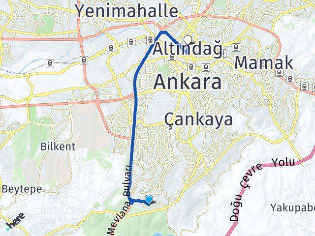 Oran Altındağ Arası Kaç Km - Yol Tarifi