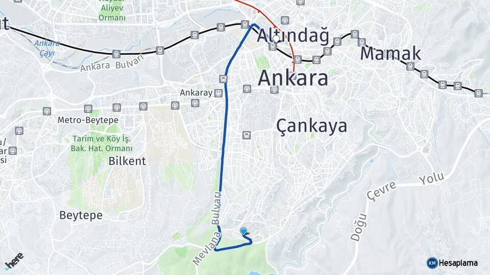Oran Ankara Tren Garı Arası Kaç Km - Yol Tarifi