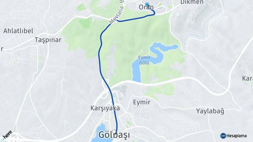 Oran Gölbaşı Arası Kaç Km - Yol Tarifi
