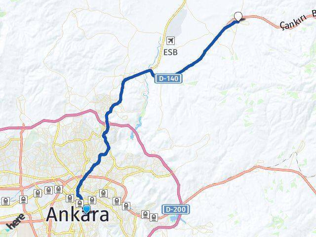 Seyranbağları Akyurt Arası Kaç Km - Yol Tarifi