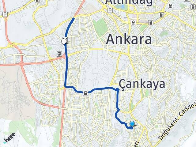 Yıldızevler Ankara AŞTİ Otogarı Arası Kaç Km - Yol Tarifi