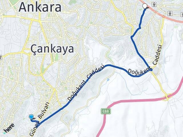 Yukarı Dikmen Mamak Arası Kaç Km - Yol Tarifi