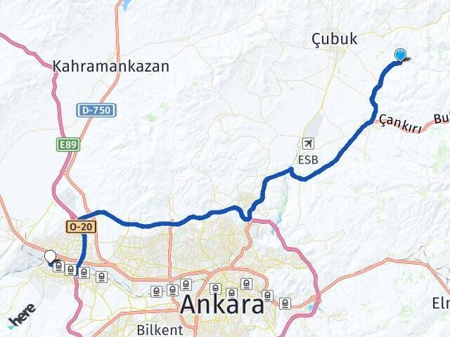 Akkuzulu Sincan YHT Garı Arası Kaç Km - Yol Tarifi